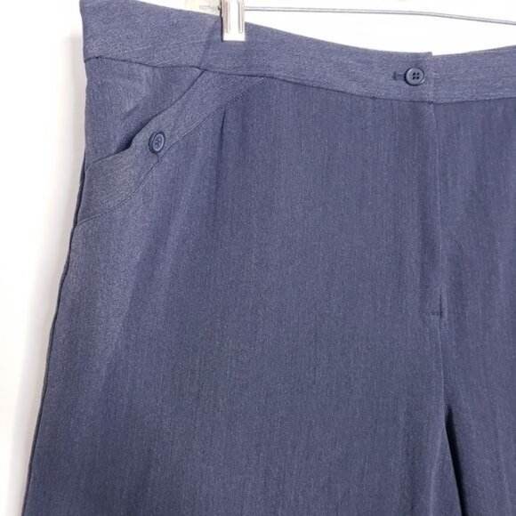 Lane Bryant Gray Houston Trouser Wide Leg Dress Pants Slacks Womens Size 24 Tall - Picture 2 of 9